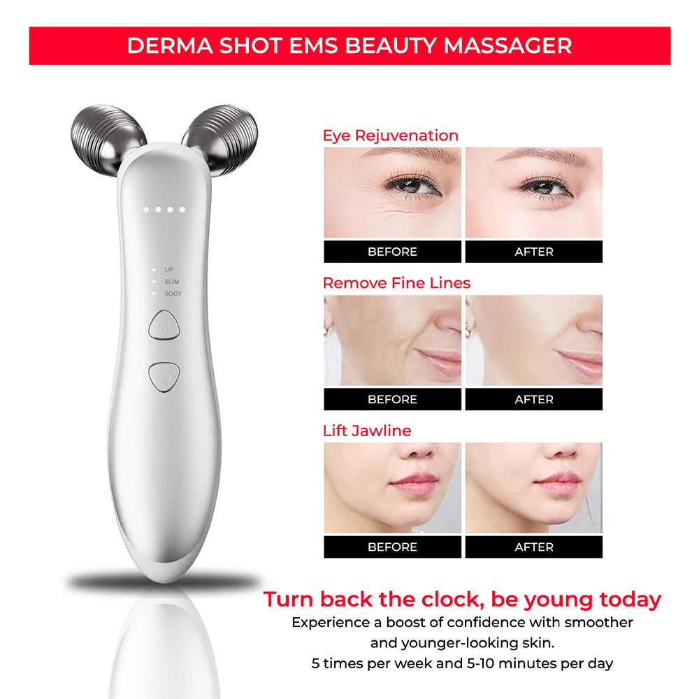 3D Sculptor Beauty Roller – V-Line Facial & Muscle Ball Massager