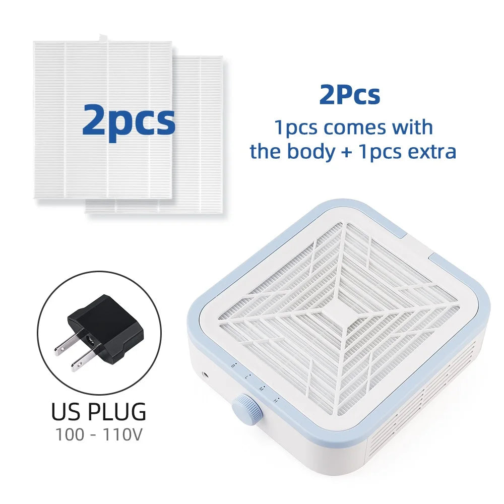 Wireless 120W Super Suction Nail Dust Collector