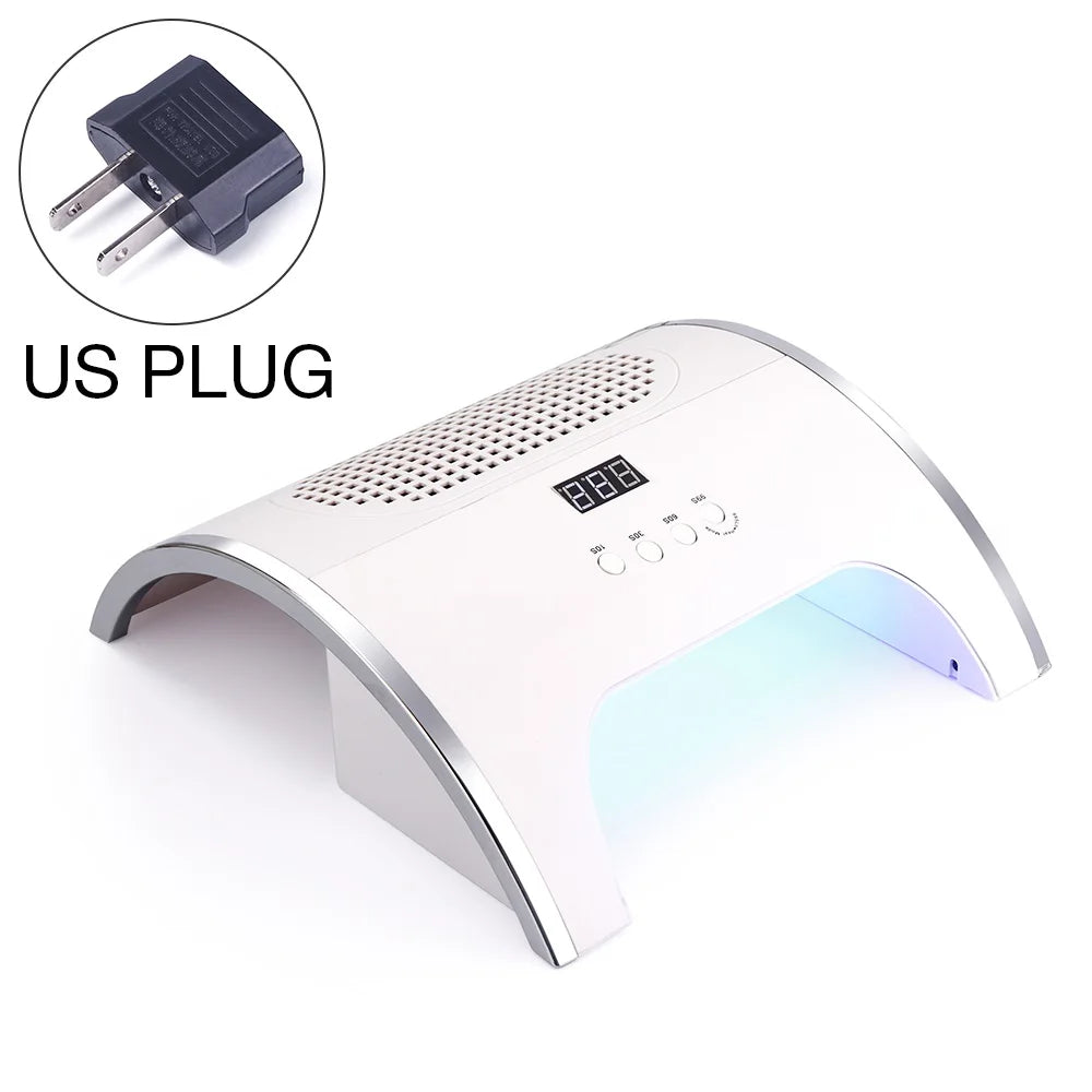 2-in-1 Nail Dust Collector & Nail Drying Lamp – 80W