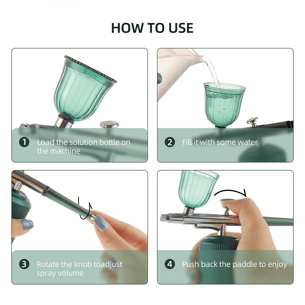 Mini Airbrush Kit for Facial Skincare, Nails, Makeup, Hair & More