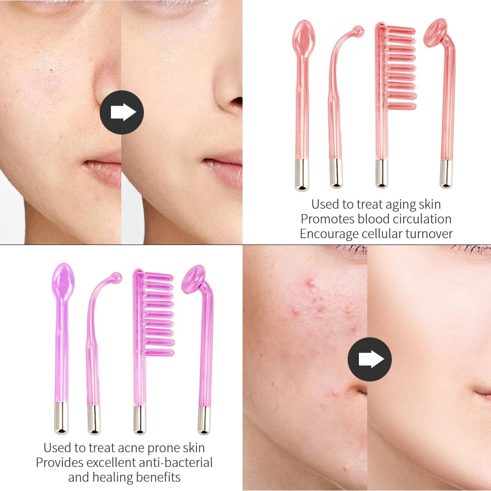 4-in-1 Portable High Frequency Facial Beauty Machine