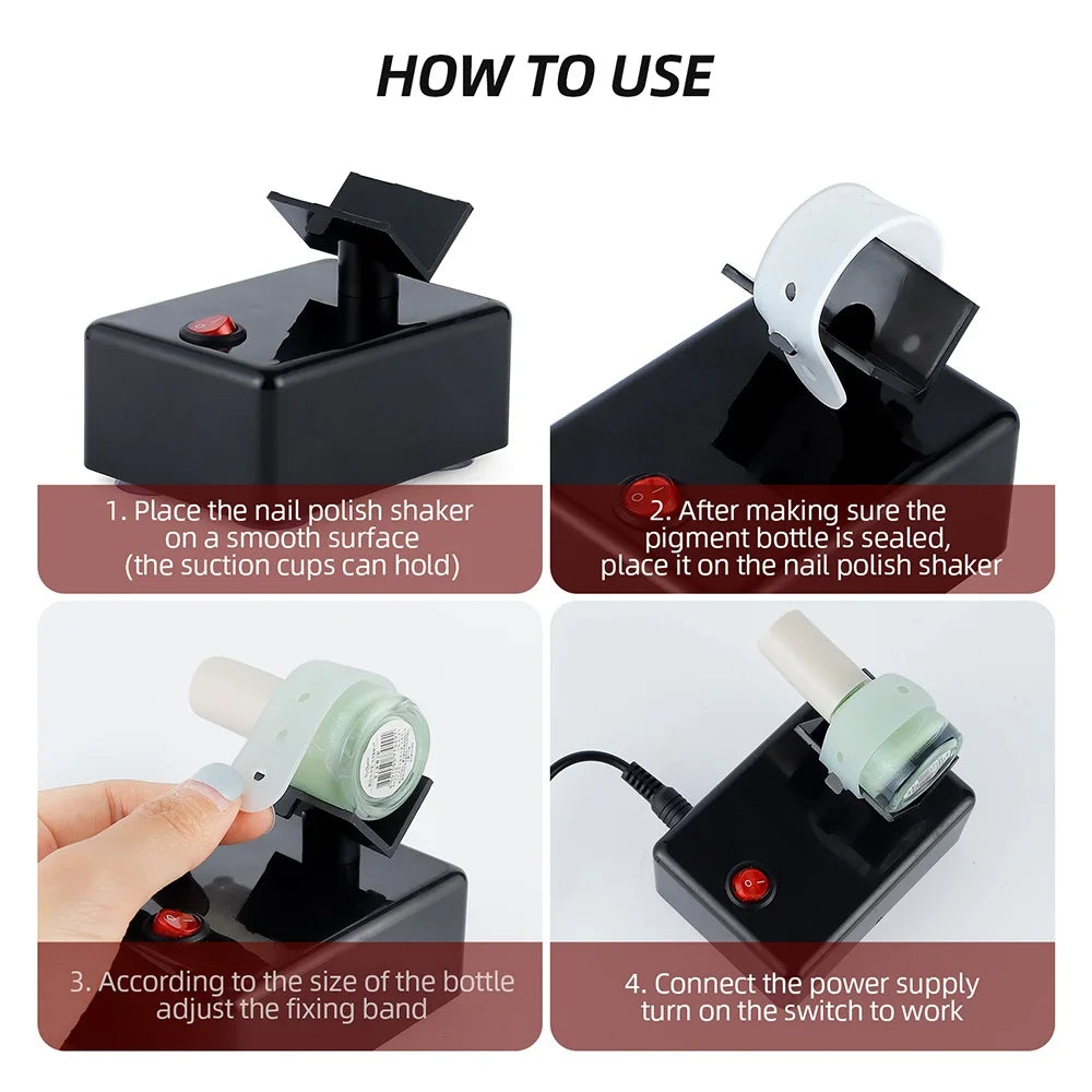 Electric Nail Polish Shaker & Tattoo Ink Pigment Mixer
