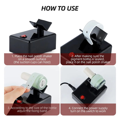 Electric Nail Polish Shaker & Tattoo Ink Pigment Mixer